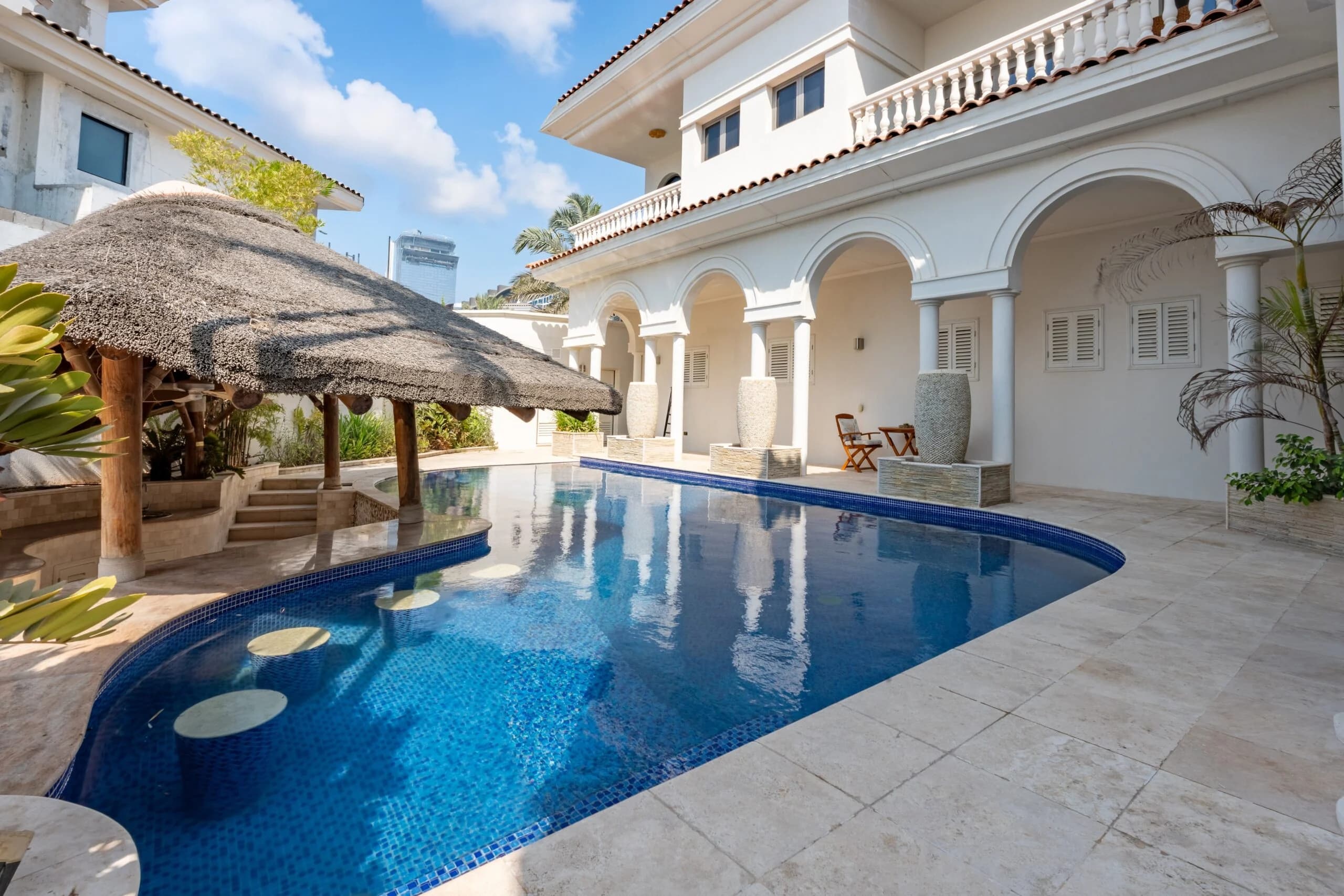 6br beachfront villa, frond p