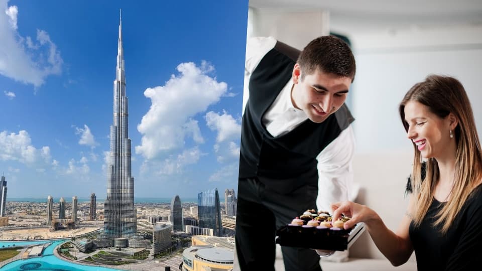 burj khalifa at the top, gold